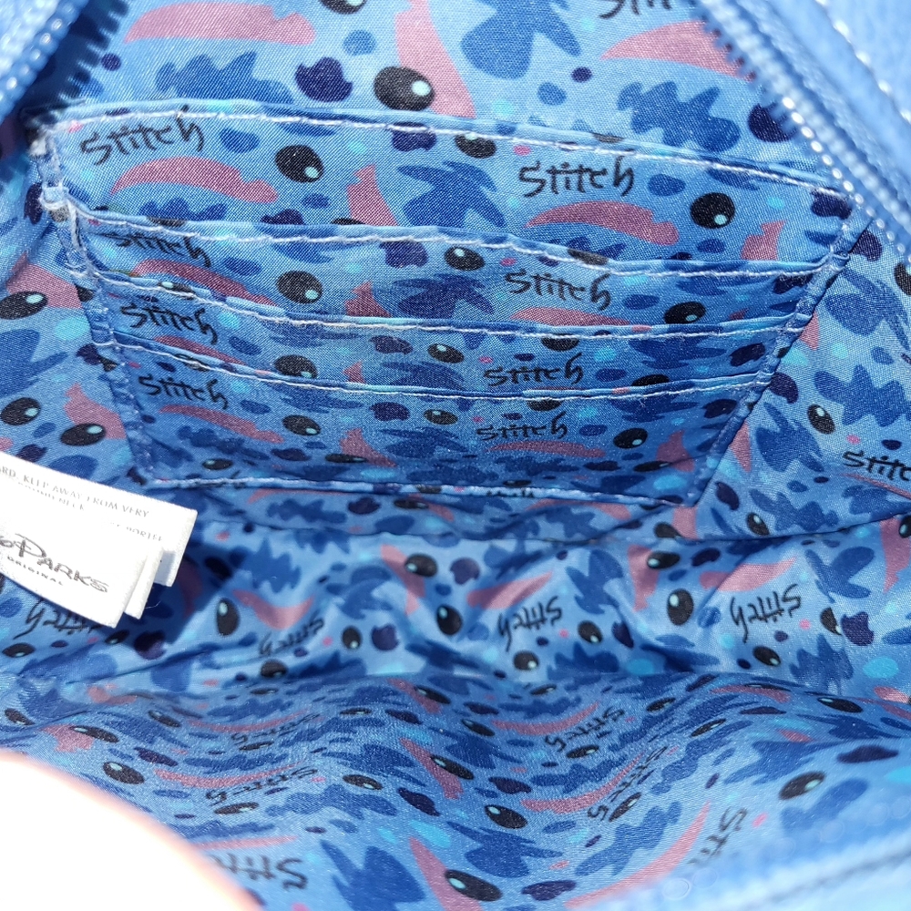 New Disney Parks Loungefly Stitch Blue Crossbody Purse Bag - Picture 8 of 9